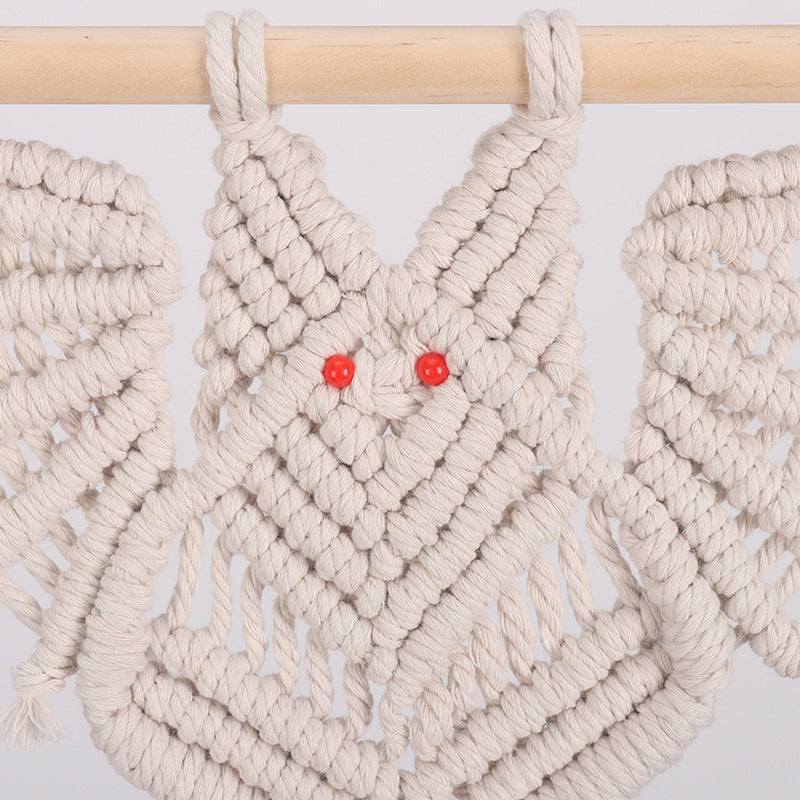 Macrame Plant Hanger with Decorative Design Acalora