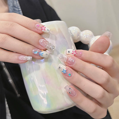 Decorative Glittering Press-On Nail Set Acalora