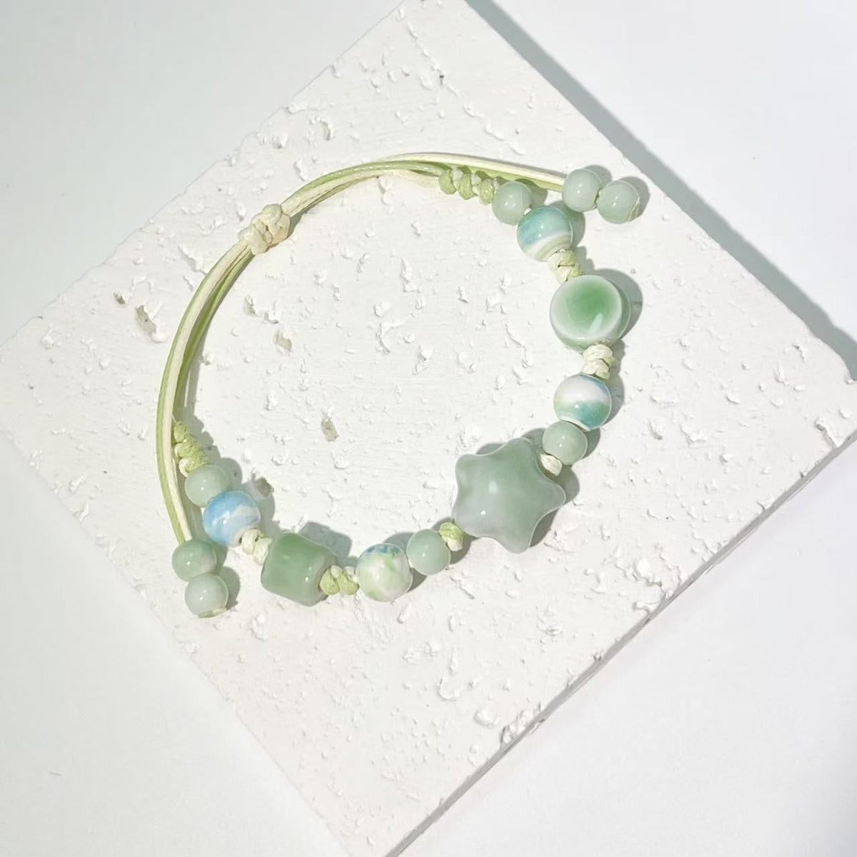 Adjustable Beaded Charm Bracelet Acalora 1788857084