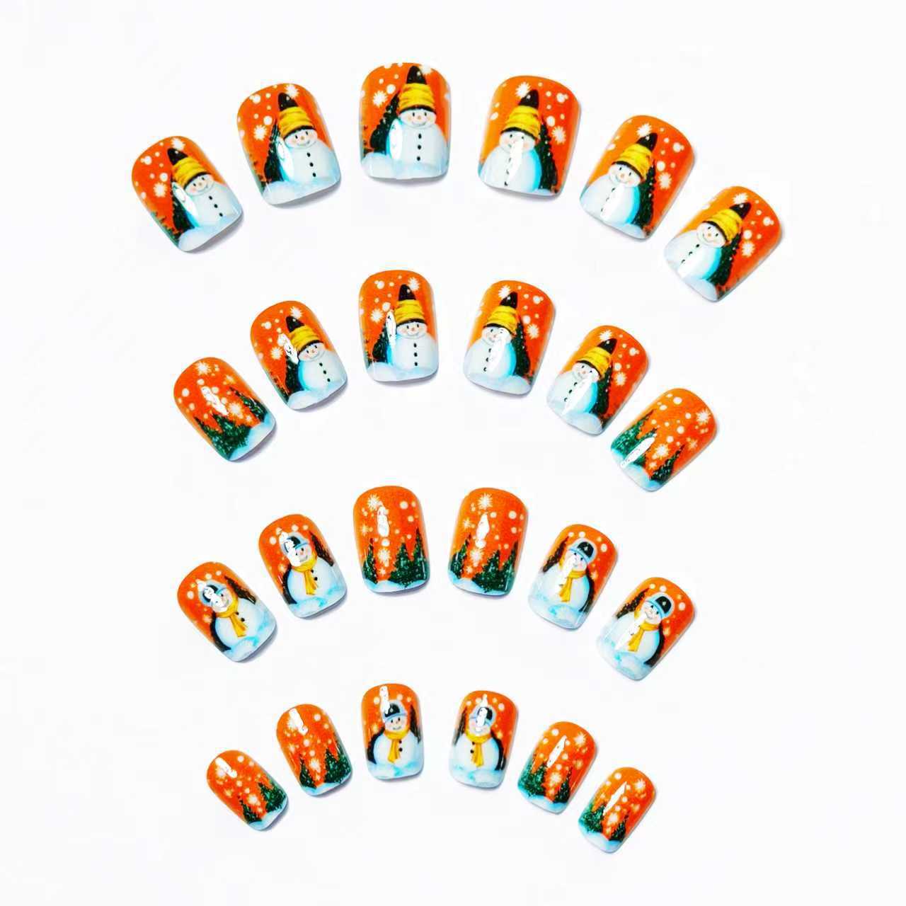 Festive Snowman Nail Art Acalora
