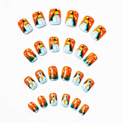 Festive Snowman Nail Art Acalora
