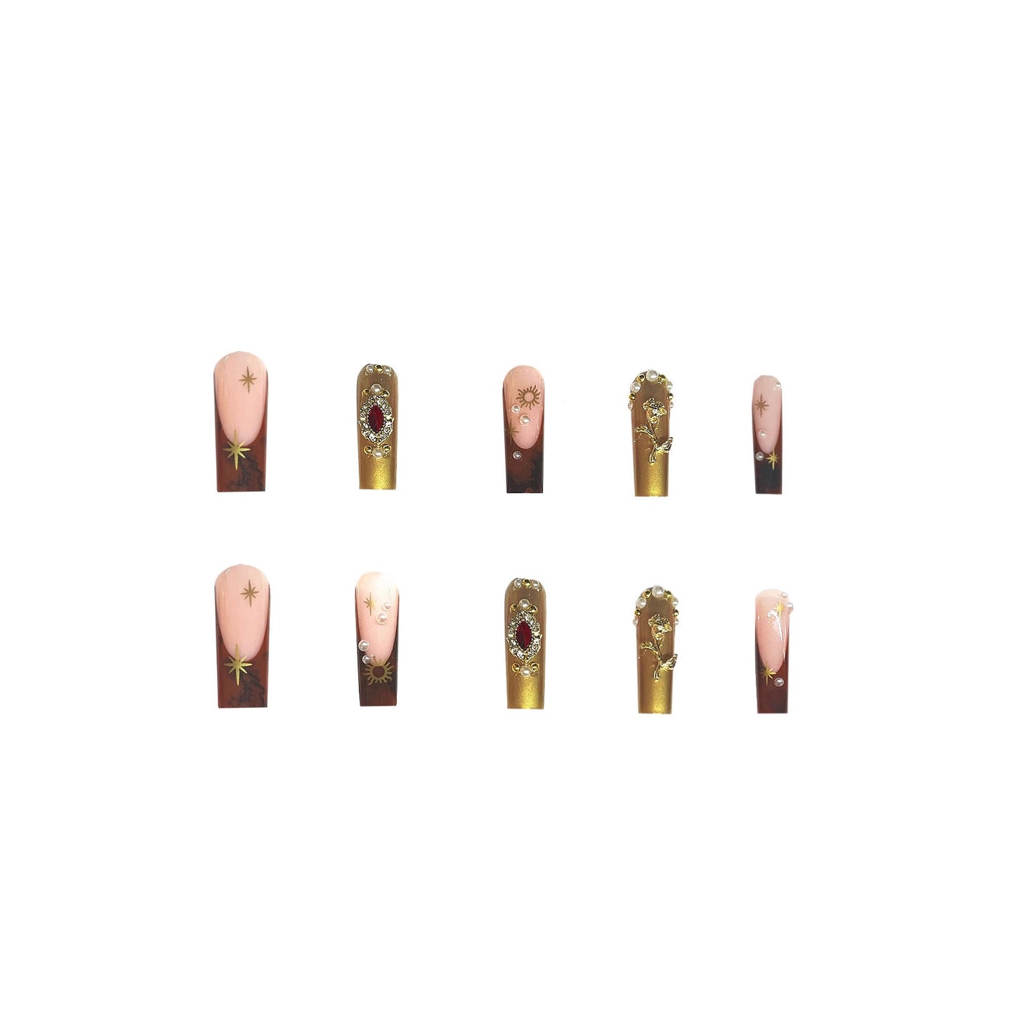 Glamorous Ornate Press-On Nails Acalora