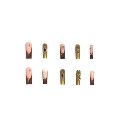 Glamorous Ornate Press-On Nails Acalora