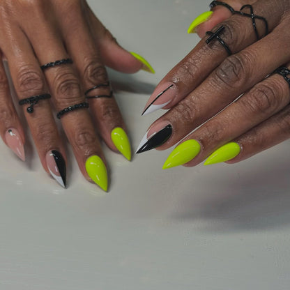 Edgy Angular Nail Art Acalora