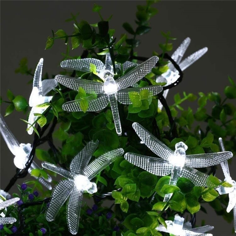 BowLift | Outdoor Solar Dragonfly Waterproof LED Lights Festival Party Decoration String Lights