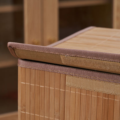 Laundry basket made of natural bamboo Acalora
