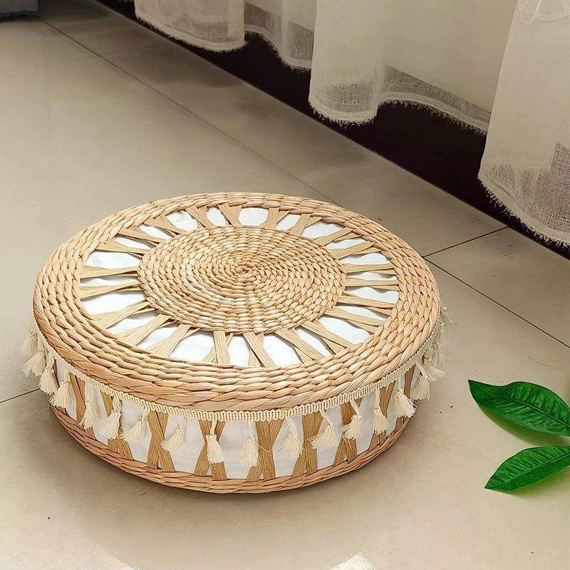 Handcrafted Pouf in Boho Style Acalora