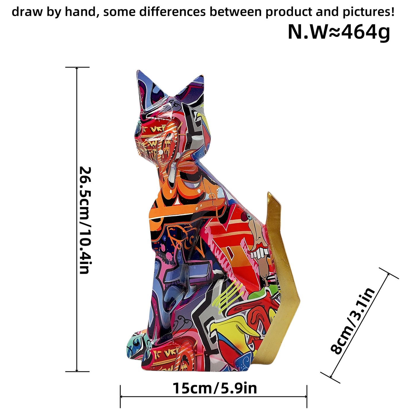 Colorful lion figure made of high-quality resin Acalora