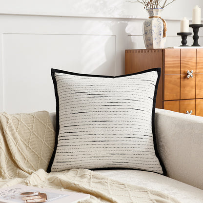 Decorative Striped Lumbar Cushion