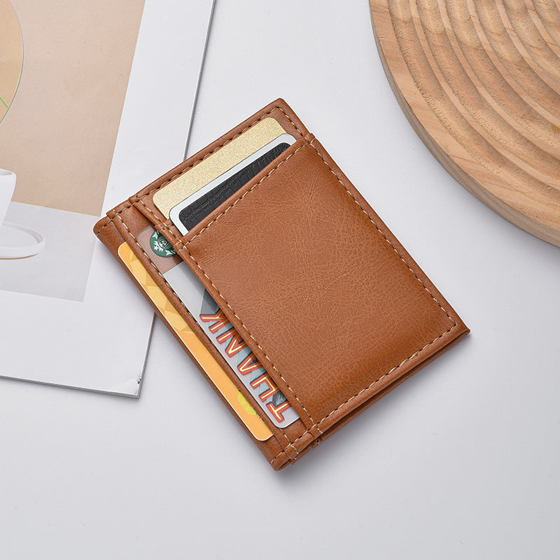 Minimalist Leather Card Wallet Acalora
