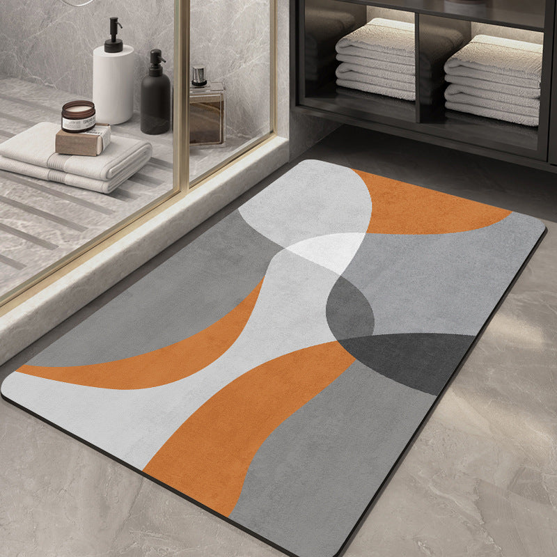 Abstract Pattern Non-Slip Bath Mat Acalora