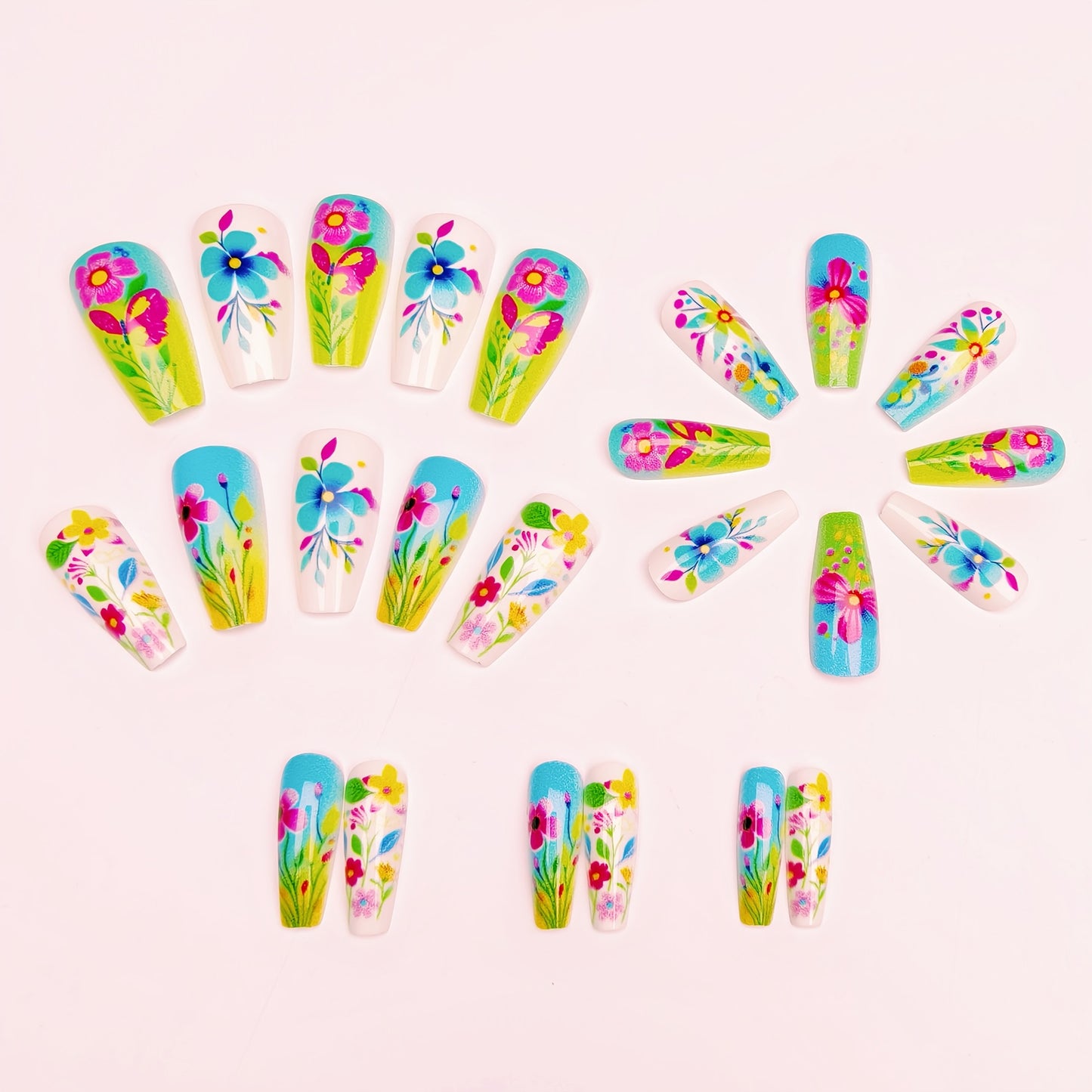 3D Floral Design Nail Art Acalora