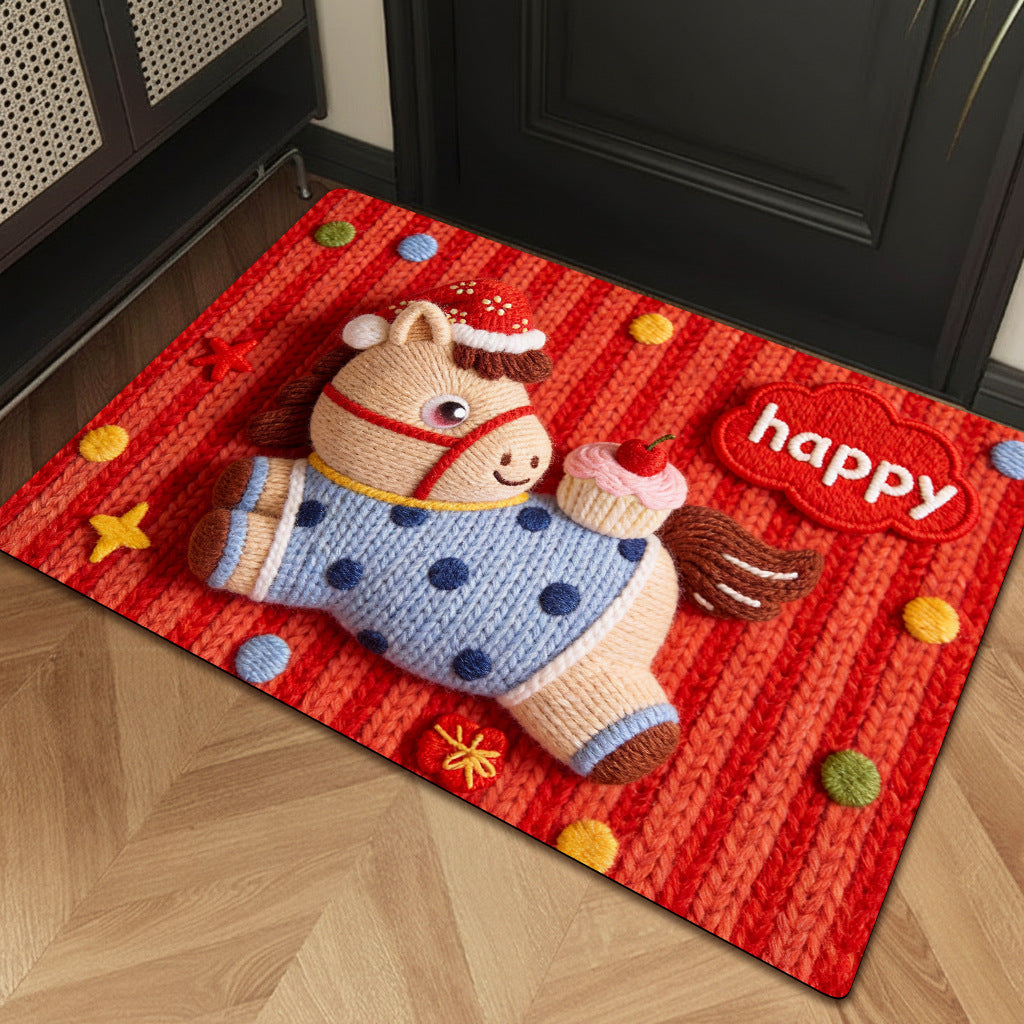 Playful Cartoon Unicorn Bath Mat Acalora