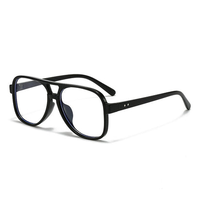 Men's Oversized Transparent Square Glasses Bowlift