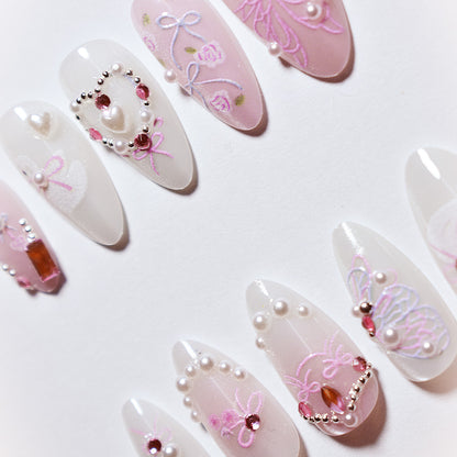 Elegant Decorative Press-On Nails Acalora