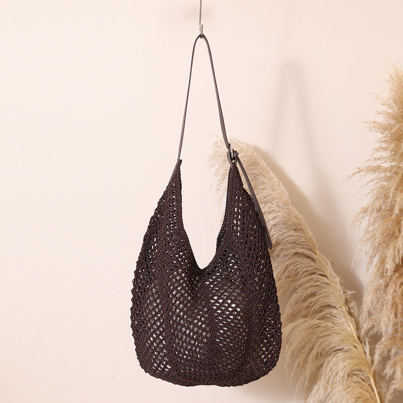 Women's Hand-knotted Shoulder Bag with Robust Design Karnz