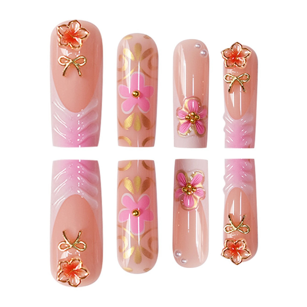 Decorative Floral Nail Art Design Acalora