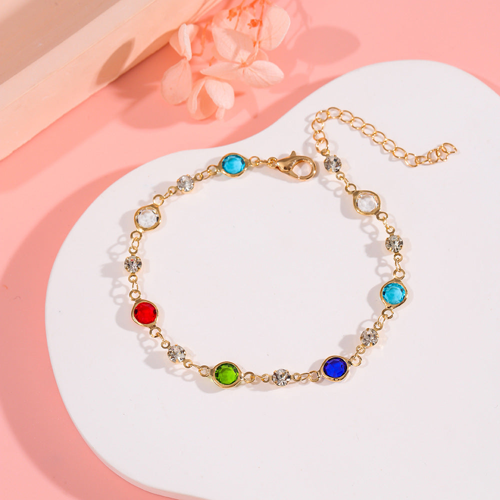Elegant Crystal Adorned Bracelet Acalora