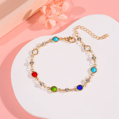 Elegant Crystal Adorned Bracelet Acalora
