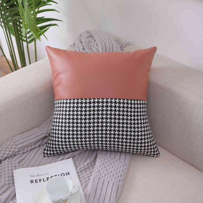 Decorative Houndstooth Pattern Cushion Cover