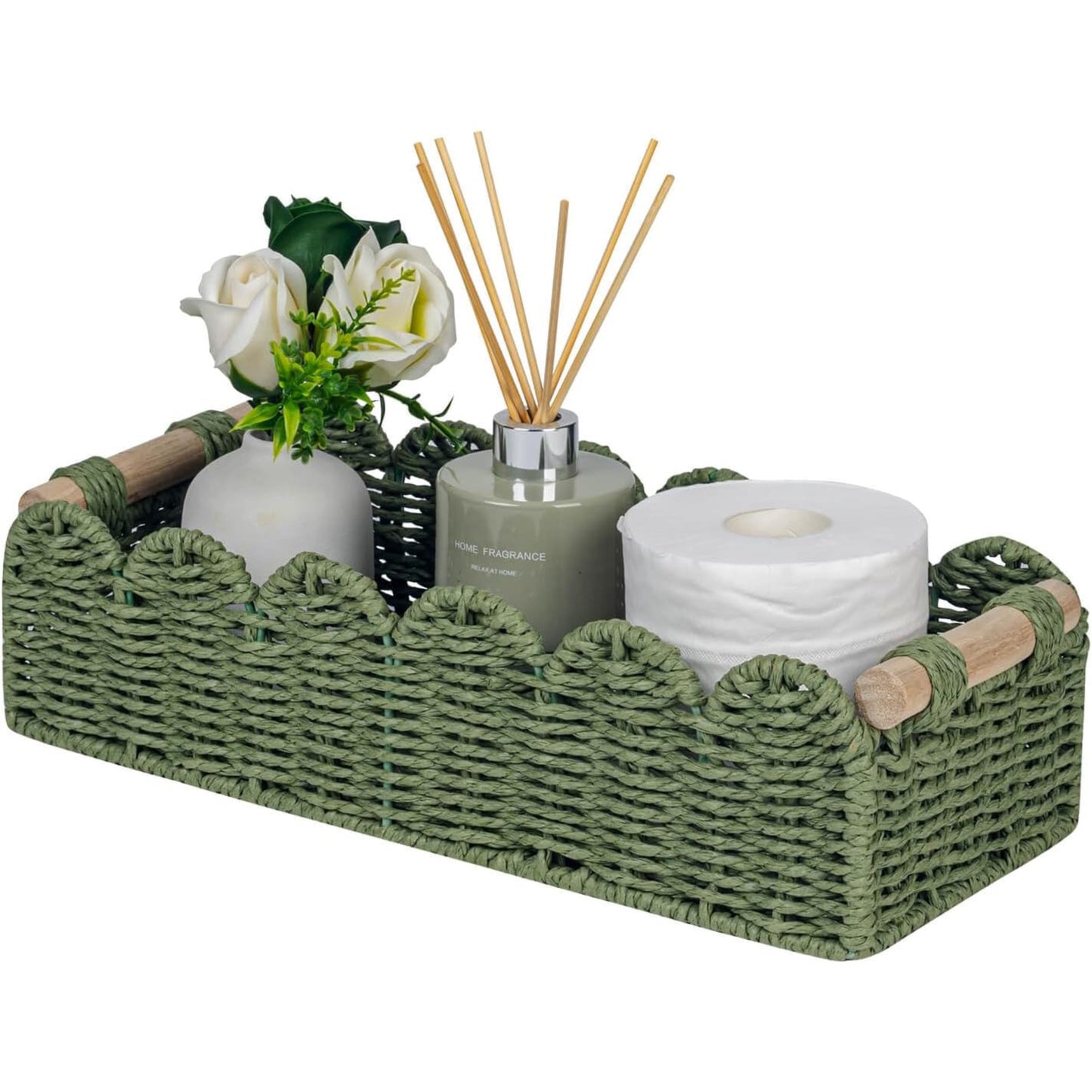 Woven Storage Caddy Basket Acalora
