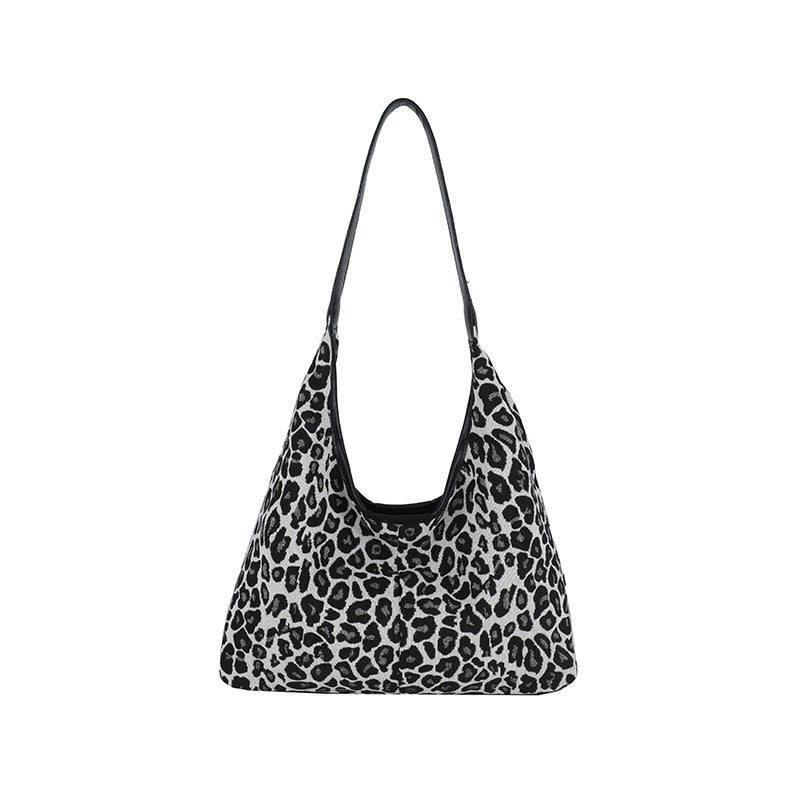 Stylish Leopard Print Hobo Bag Acalora