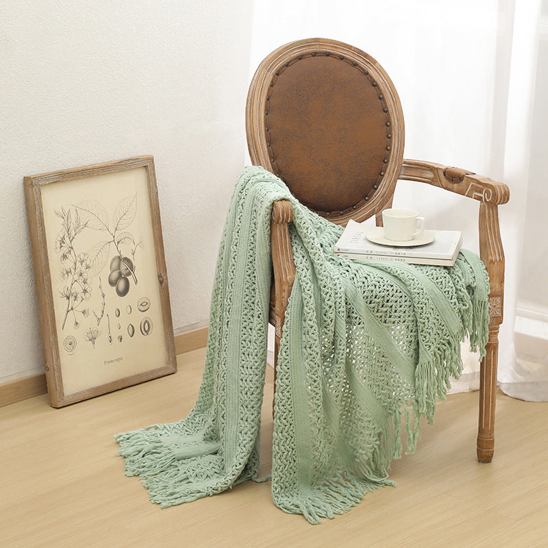 Premium Handcrafted Fringe Throw Blanket
