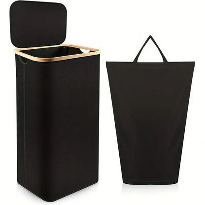 High-quality laundry container with modern lid and removable inner bag Acalora