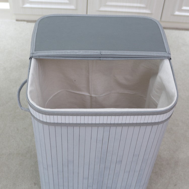 Elegant Laundry Basket Made of Natural Bamboo Acalora
