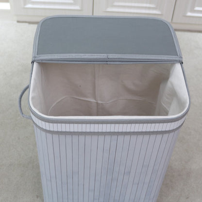 Elegant Laundry Basket Made of Natural Bamboo Acalora