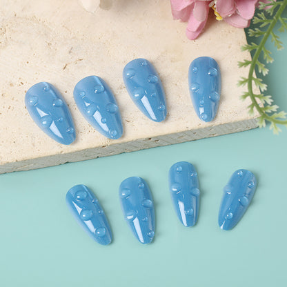Artificial nails in stylish drip design Acalora