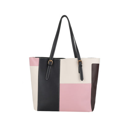 Stylish Color Block Tote Bag Acalora
