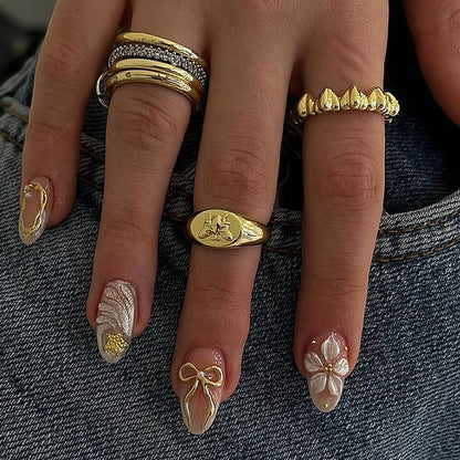 Decorative Press-On Nails Set Acalora