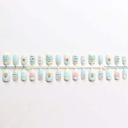 Creative Themed Press-On Nail Set Acalora