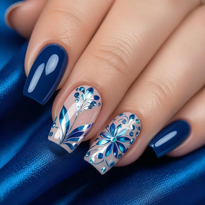 Artificial nails with floral details Acalora