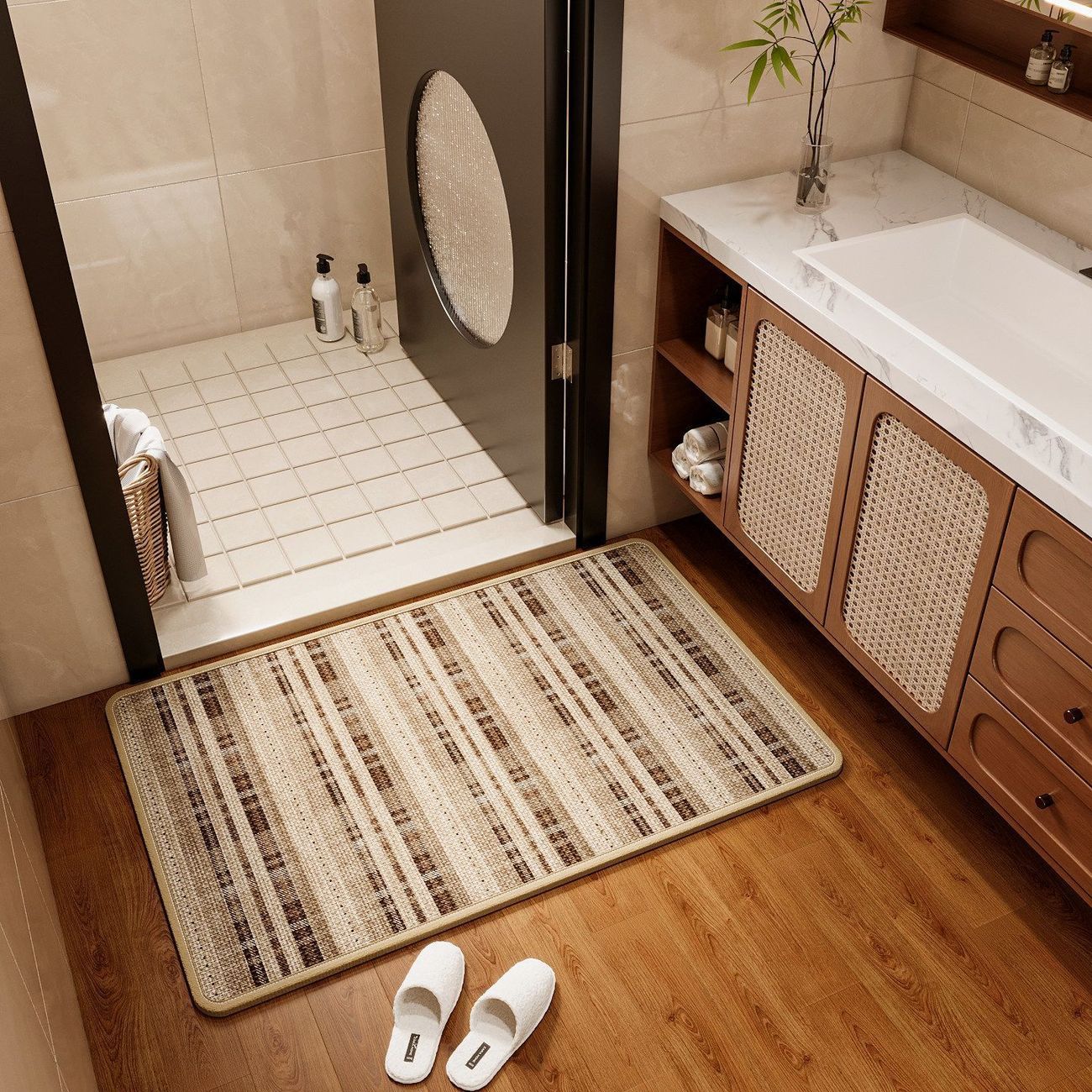 Textured Non-Slip Bathroom Mat