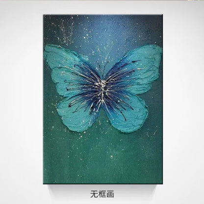 Textured Butterfly Canvas Artwork