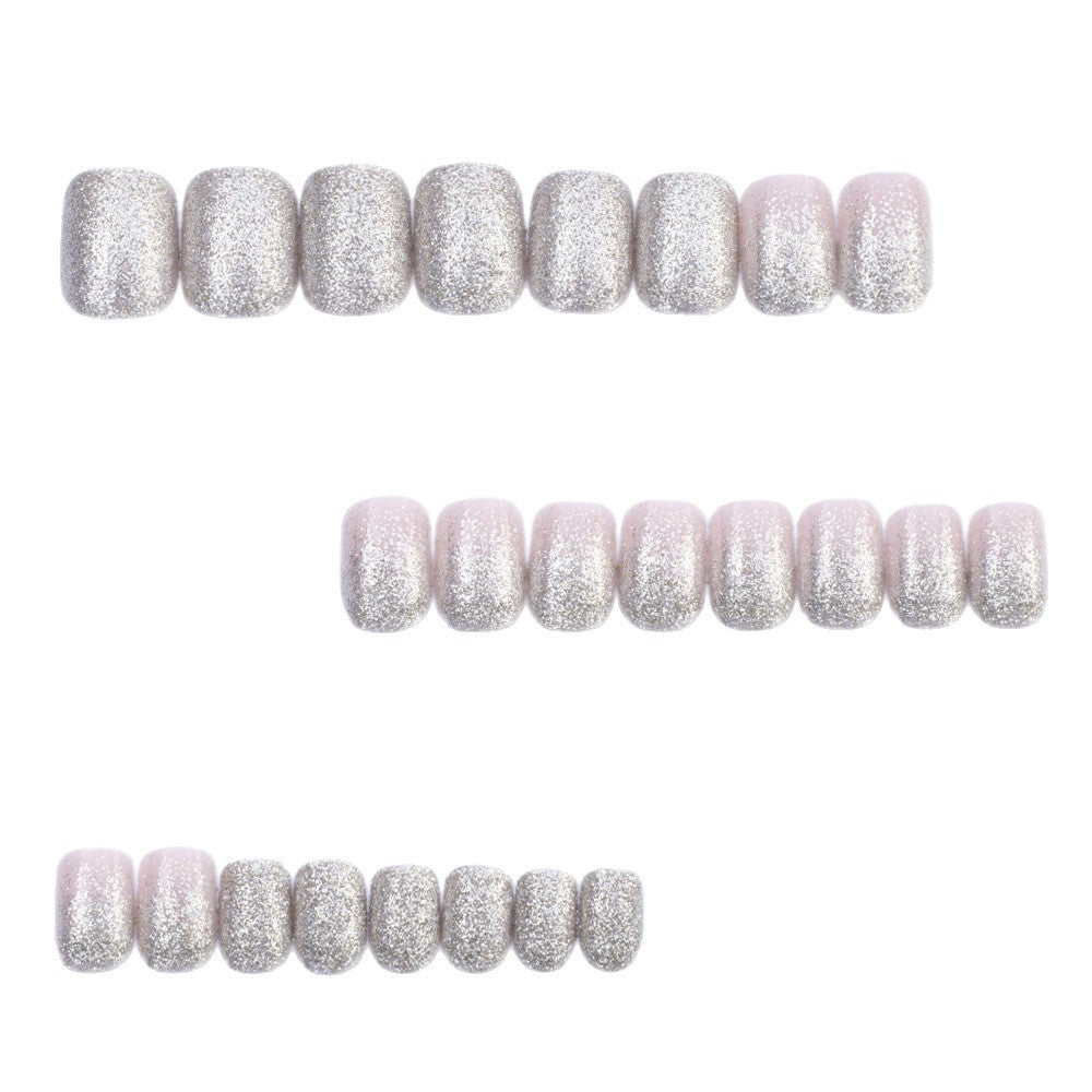 Elegant glitter pattern artificial nails Acalora