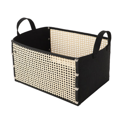 Modern storage container with rattan look Acalora