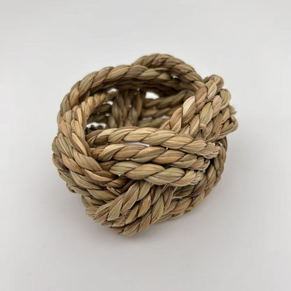 Handcrafted natural fiber storage basket Acalora