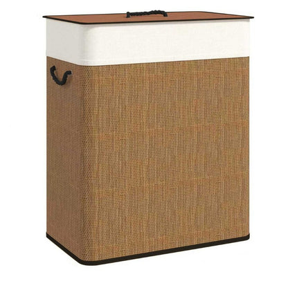 Elegant laundry container with removable lid and sturdy handles Acalora
