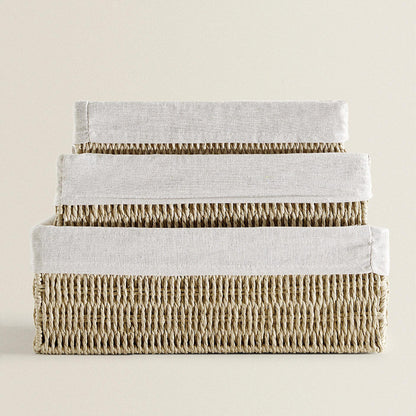 Natural Woven Storage Tray Acalora
