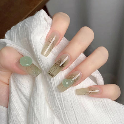 Artificial nails with modern geometric design Acalora