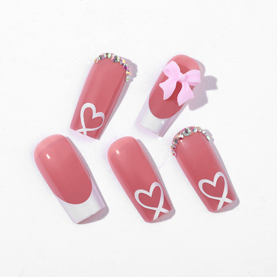 Premium French Tip Press-On Nails Acalora