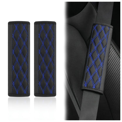 Quilted PU Leather Seat Belt Shoulder Pads Bowlift