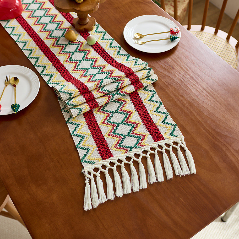Elegant Knitted Table Runner