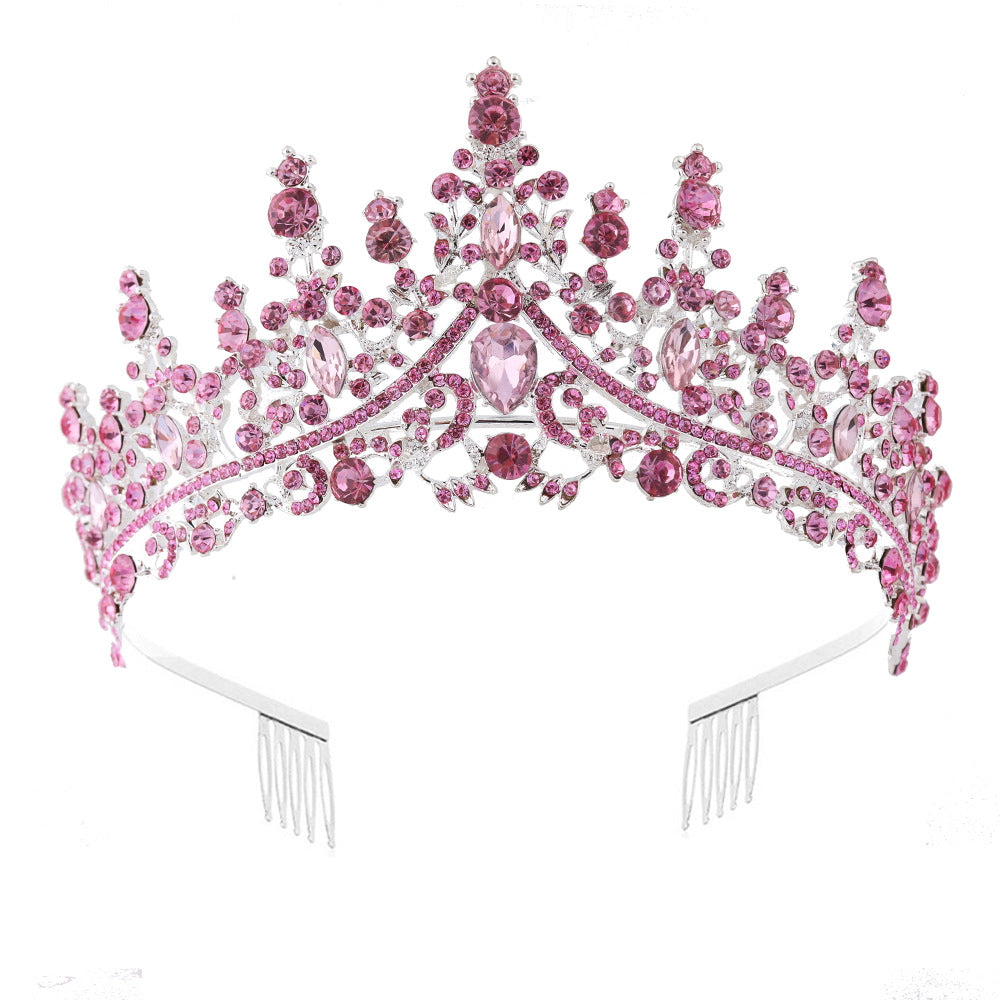 Ladies' Rhinestone Tiara with sparkling gemstone wreath