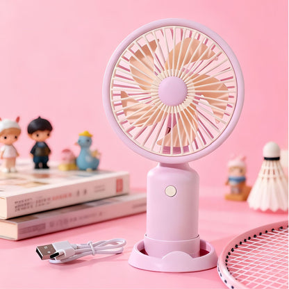 Women's portable USB mini fan with adjustable speed control Bowlift