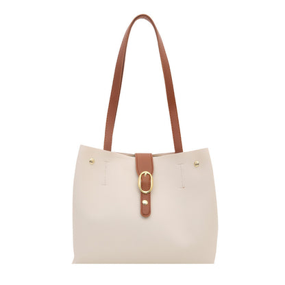 Structured Leather Tote Bag Acalora