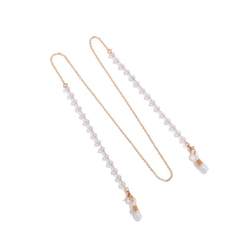 Elegant Beaded Eyewear Retainer Chain Acalora